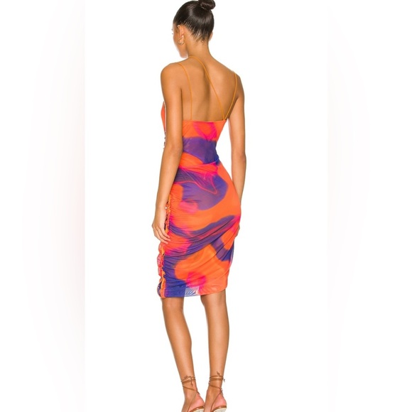 H:OURS Revolve Quintana Dress Candy Ombre Midi DRESS SIZE XS 1886 - Picture 3 of 9